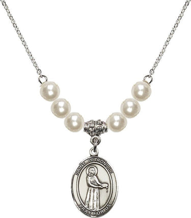 Collar de cristal Santa Petronila | 1,9 cm | Cuentas de 6 mm | N31-8209