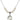 Saint Therese of Lisieux Crystal Necklace | 3/4 inch | 6mm Beads   Sterling Silver