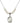 Saint Therese of Lisieux Crystal Necklace | 3/4 inch | 6mm Beads   Sterling Silver