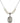 Saint Germaine Cousin Crystal Necklace | 3/4 inch | 6mm Beads   Sterling Silver