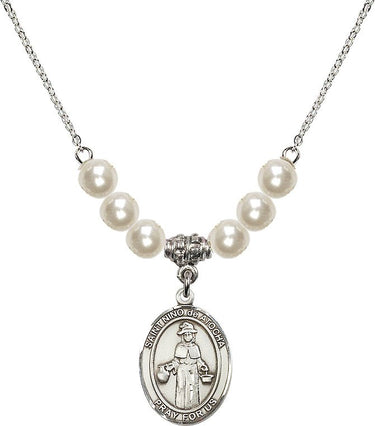 Collar de cristal de San Niño de Atocha | 3/4 pulgada | Cuentas de 6 mm | N31-8214