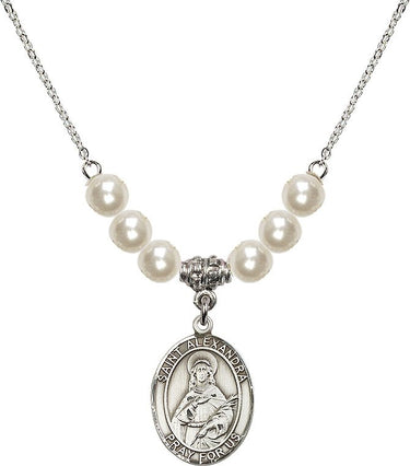 Collar de Cristal Santa Alejandra | 19 mm | Cuentas de 6 mm | N31-8215