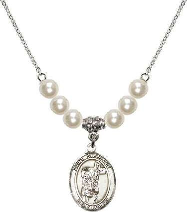 Collar de cristal de Santa Stephanie | 1,9 cm | Cuentas de 6 mm | N31-8228