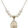 Our Lady of Knock Crystal Necklace | 3/4 inch | 6mm Beads   14kt Gold Filled
