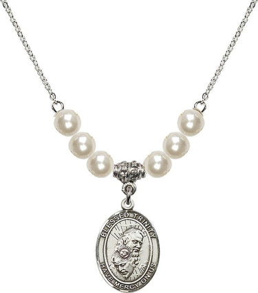 Blessed Trinity Crystal Necklace | 3/4 inch | 6mm Beads | N31-8249
