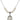 Saint Victoria Crystal Necklace | 3/4 inch | 6mm Beads   Sterling Silver