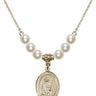 Saint Grace Crystal Necklace | 3/4 inch | 6mm Beads   14kt Gold Filled