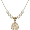 Saint Austin Crystal Necklace | 3/4 inch | 6mm Beads   14kt Gold Filled