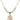 Saint Christian Demosthenes Crystal Necklace | 3/4 inch | 6mm Beads   14kt Gold Filled