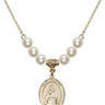 Saint Samuel Crystal Necklace | 3/4 inch | 6mm Beads   14kt Gold Filled