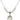 Saint Hildegard von Bingen Crystal Necklace | 3/4 inch | 6mm Beads   Sterling Silver