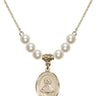 Our Lady of San Juan Crystal Necklace | 3/4 inch | 6mm Beads   14kt Gold Filled