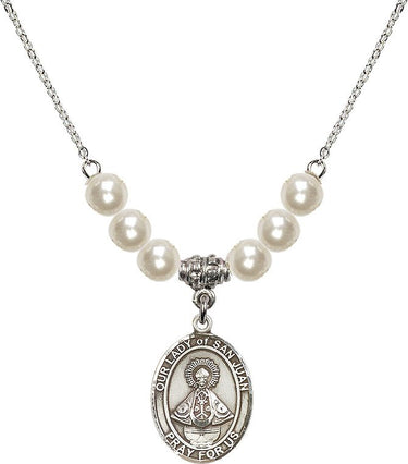 Collar de Cristal de Nuestra Señora de San Juan | 1.9 cm | Cuentas de 6 mm | N31-8263