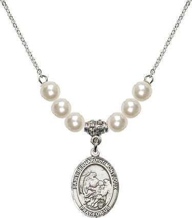 Collar de cristal de San Bernardo de Montjoux | 1,9 cm | Cuentas de 6 mm | N31-8264
