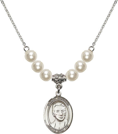 Collar de cristal de San Eugenio de Mazenod | 1,9 cm | Cuentas de 6 mm | N31-8266