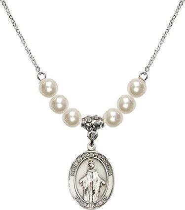 Collar de Cristal Nuestra Señora de África | 1.9 cm | Cuentas de 6 mm | N31-8269