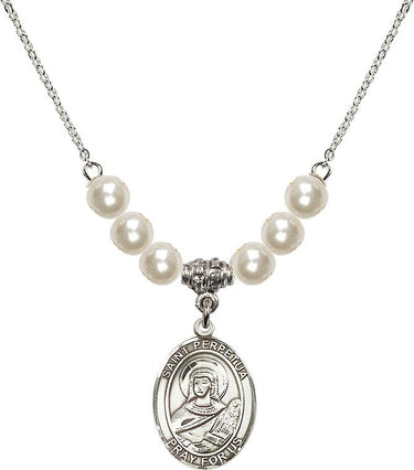 Collar de cristal Santa Perpetua | 3/4 pulgada | Cuentas de 6 mm | N31-8272