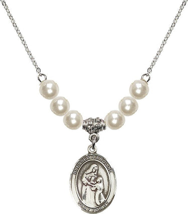 Blessed Caroline Gerhardinger Crystal Necklace | 3/4 inch | 6mm Beads | N31-8281