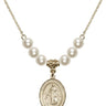 Blessed Karolina Kozkowna Crystal Necklace | 3/4 inch | 6mm Beads   14kt Gold Filled