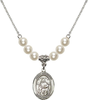 Saint Deborah Crystal Necklace | 3/4 inch | 6mm Beads | N31-8286