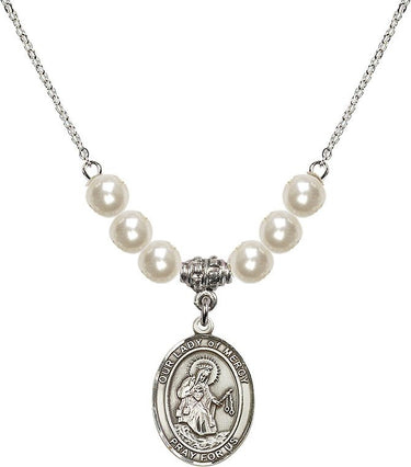 Collar de Cristal Nuestra Señora de la Merced | 1,9 cm | Cuentas de 6 mm | N31-8289