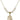 Saint Fiacre Crystal Necklace | 3/4 inch | 6mm Beads   14kt Gold Filled