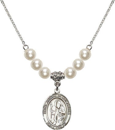 Saint Joseph of Arimathea Crystal Necklace | 3/4 inch | 6mm Beads | N31-8300