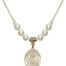 Our Lady of Olives Crystal Necklace | 3/4 inch | 6mm Beads   14kt Gold Filled