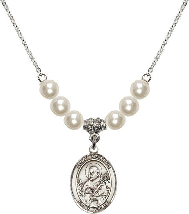 Saint Meinrad of Einsiedeln Crystal Necklace | 3/4 inch | 6mm Beads