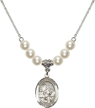 Saint Rosalia Crystal Necklace | 3/4 inch | 6mm Beads
