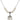 Saint Olivia Crystal Necklace | 3/4 inch | 6mm Beads   Sterling Silver