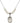 Saint Olivia Crystal Necklace | 3/4 inch | 6mm Beads   Sterling Silver