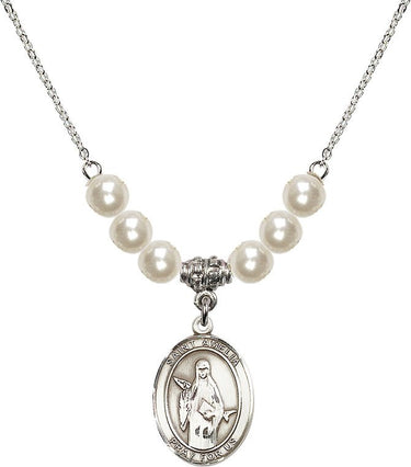 Saint Amelia Crystal Necklace | 3/4 inch | 6mm Beads