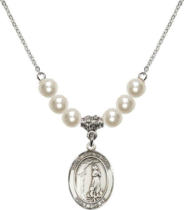 Saint Zoe of Rome Crystal Necklace | 3/4 inch | 6mm Beads