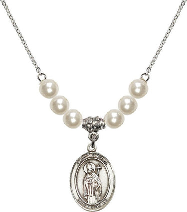 Saint Ronan Crystal Necklace | 3/4 inch | 6mm Beads