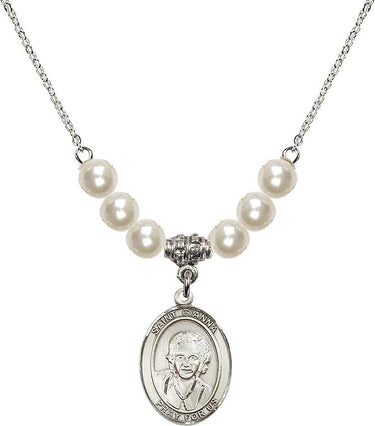 Saint Gianna Beretta Molla Crystal Necklace | 3/4 inch | 6mm Beads