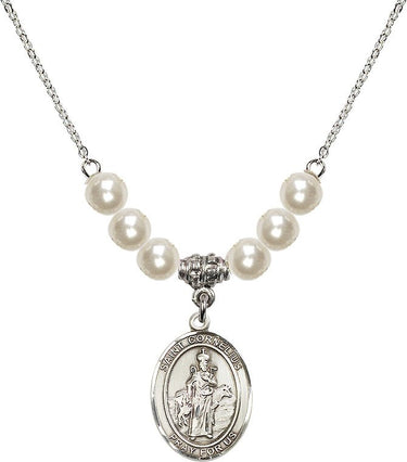 Saint Cornelius Crystal Necklace | 3/4 inch | 6mm Beads