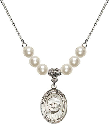 Saint Arnold Janssen Crystal Necklace | 3/4 inch | 6mm Beads