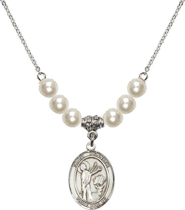 Saint Kenneth Crystal Necklace | 3/4 inch | 6mm Beads
