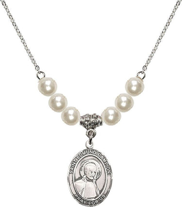 Saint Edmund Campion Crystal Necklace | 3/4 inch | 6mm Beads
