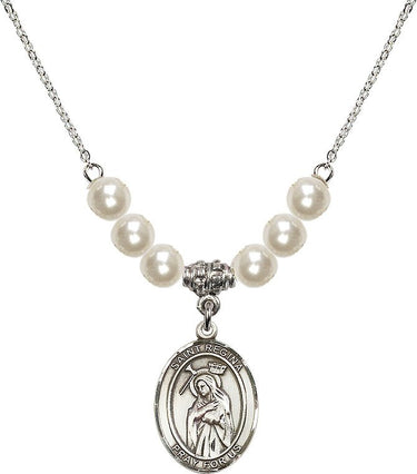 Saint Regina Crystal Necklace | 3/4 inch | 6mm Beads