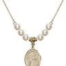 Saint Nimatullah Crystal Necklace | 3/4 inch | 6mm Beads   14kt Gold Filled
