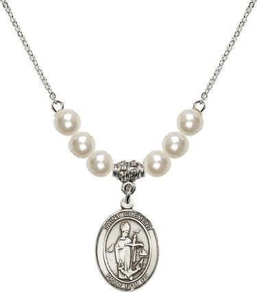 Saint Clement Crystal Necklace | 3/4 inch | 6mm Beads | N31-8340