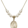 Our Lady of Tears Crystal Necklace | 3/4 inch | 6mm Beads   14kt Gold Filled
