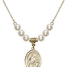 Our Lady of Grapes Crystal Necklace | 3/4 inch | 6mm Beads   14kt Gold Filled