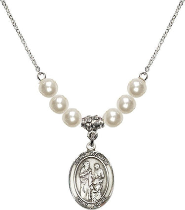 Saint Joachim Crystal Necklace | 3/4 inch | 6mm Beads | N31-8348