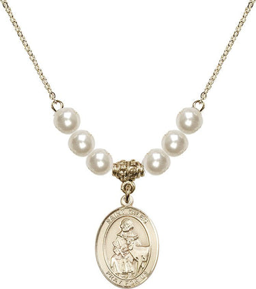 Saint Giles Crystal Necklace | 3/4 inch | 6mm Beads | N31-8349