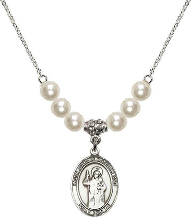 Saint John of Capistrano Crystal Necklace | 3/4 inch | 6mm Beads | N31-8350