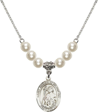Saint Adrian of Nicomedia Crystal Necklace | 3/4 inch | 6mm Beads | N31-8353