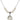 Saint Catherine of Bologna Crystal Necklace | 3/4 inch | 6mm Beads   Sterling Silver
